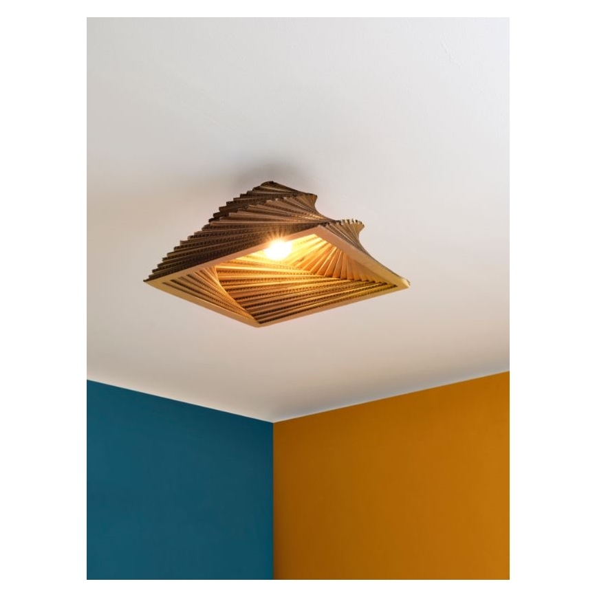 Ledvance - Stropní svítidlo DECOR CARDBOARD 1xE27/15W/230V 40x40 cm