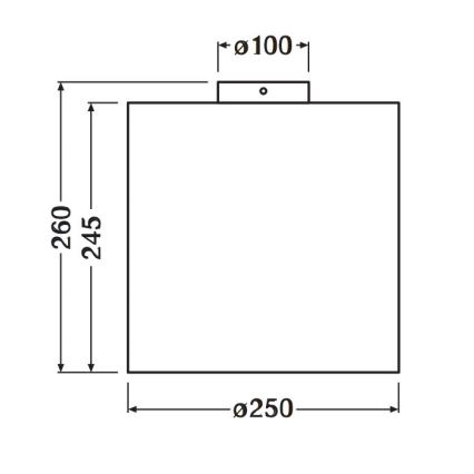 Ledvance - Stropní svítidlo DECOR CARDBOARD 1xE27/15W/230V pr. 25 cm