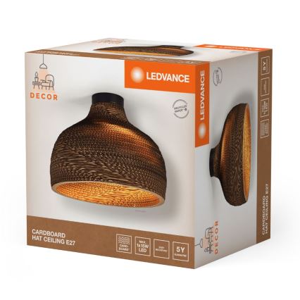 Ledvance - Stropní svítidlo DECOR CARDBOARD 1xE27/15W/230V pr. 36 cm