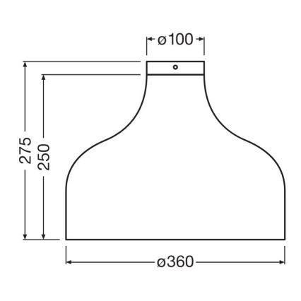 Ledvance - Stropní svítidlo DECOR CARDBOARD 1xE27/15W/230V pr. 36 cm