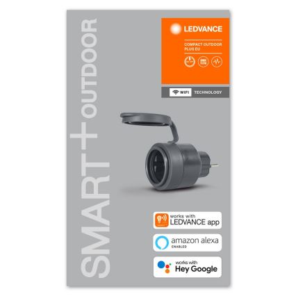 Ledvance - Venkovní chytrá zásuvka SMART+ PLUG 3680W Wi-Fi IP44