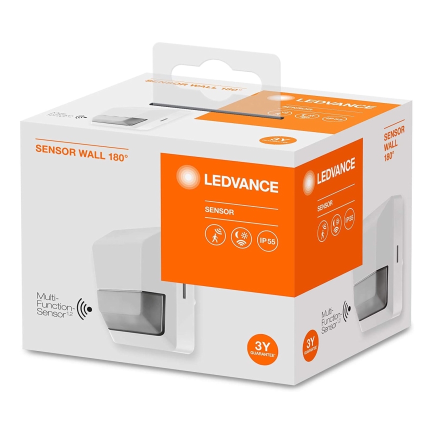 Ledvance - Venkovní infračervený senzor pohybu 230V IP55 bílá