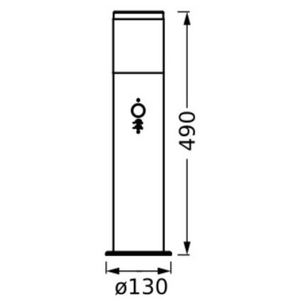 Ledvance - Venkovní lampa se senzorem EBRO 1xE27/20W/230V IP44