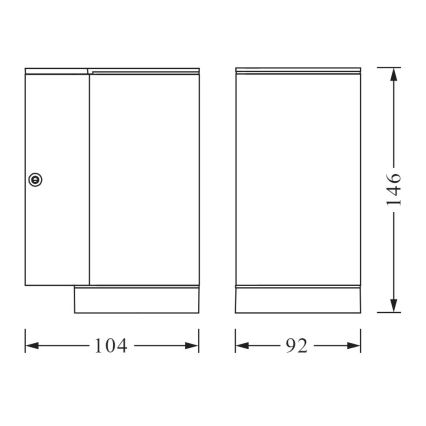 Ledvance - Venkovní nástěnné svítidlo BEAM 1xGU10/35W/230V IP44