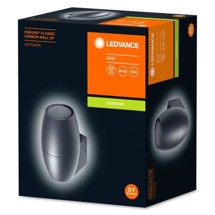 Ledvance - Venkovní nástěnné svítidlo CANNON 1xGU10/35W/230V IP44