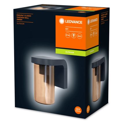 Ledvance - Venkovní nástěnné svítidlo CASCADE 1xE27/25W/230V IP44