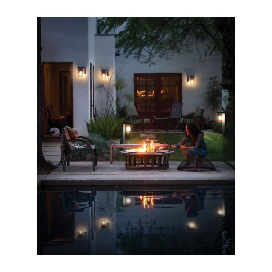 Ledvance - Venkovní nástěnné svítidlo CASCADE 1xE27/25W/230V IP44