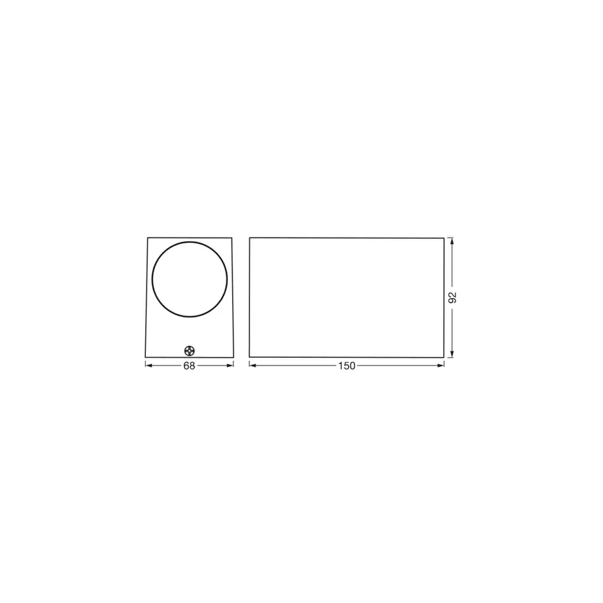 Ledvance - Venkovní nástěnné svítidlo ENDURA CLASSIC 2xGU10/35W/230V IP44