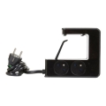 Legrand 050412 - Prodlužovací kabel s vypínačem na desku stolu 4Z Typ E + 2x USB-A 1,5m černá