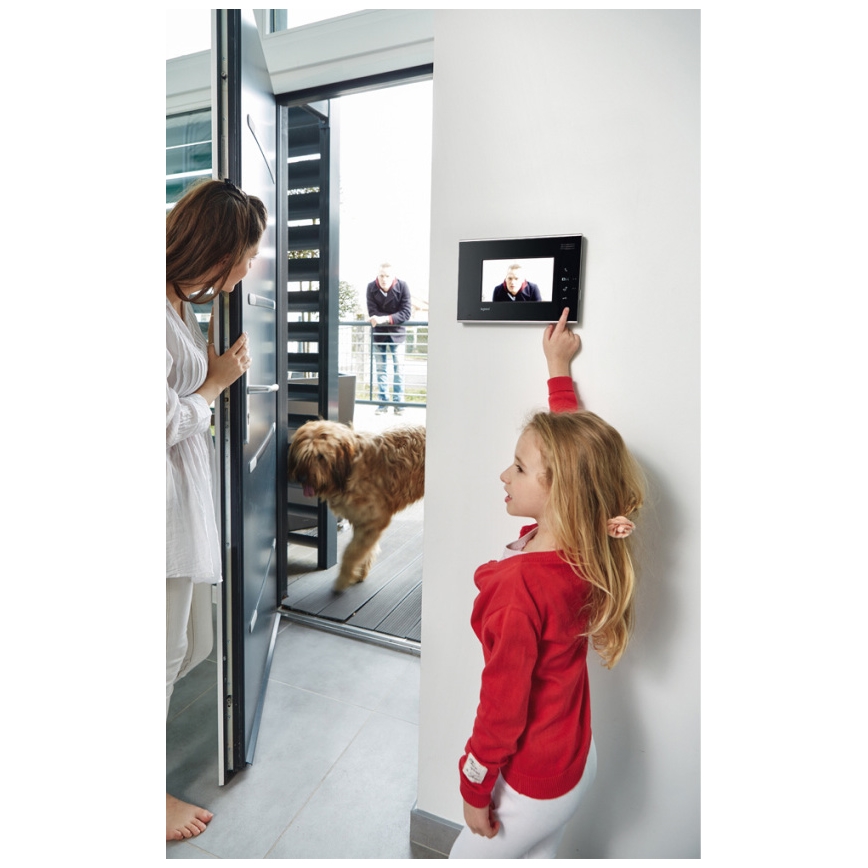 Legrand 369220 - Sada bezdrátového videozvonku pro 1 byt zrcadlový