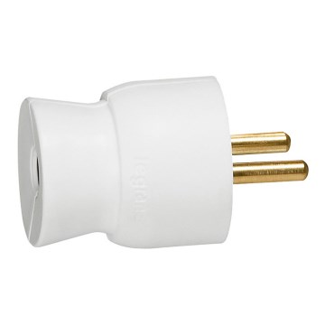 Legrand 50415 - Vidlice zadní přívod 230V/16A 2P+T bílá