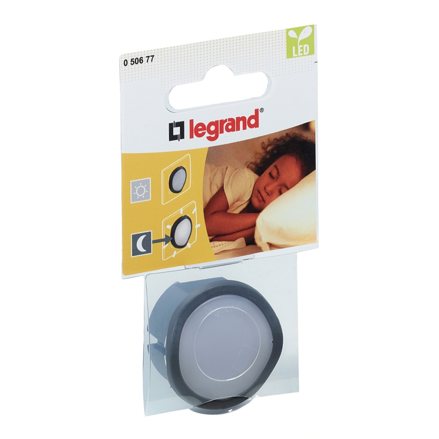 Legrand 50677 - LED Stmívatelné noční svítidlo do zásuvky LED/0,06W/230V černé
