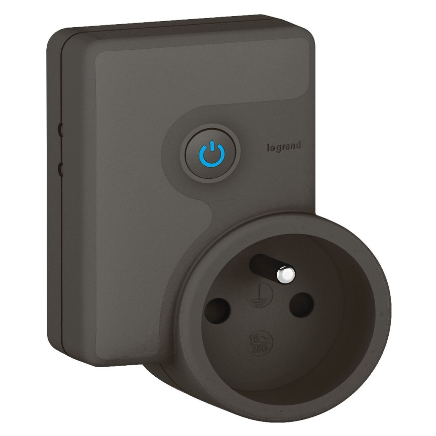 Legrand 64887 - Chytrá mobilní zásuvka VALENA 230V Wi-Fi IP41 černá