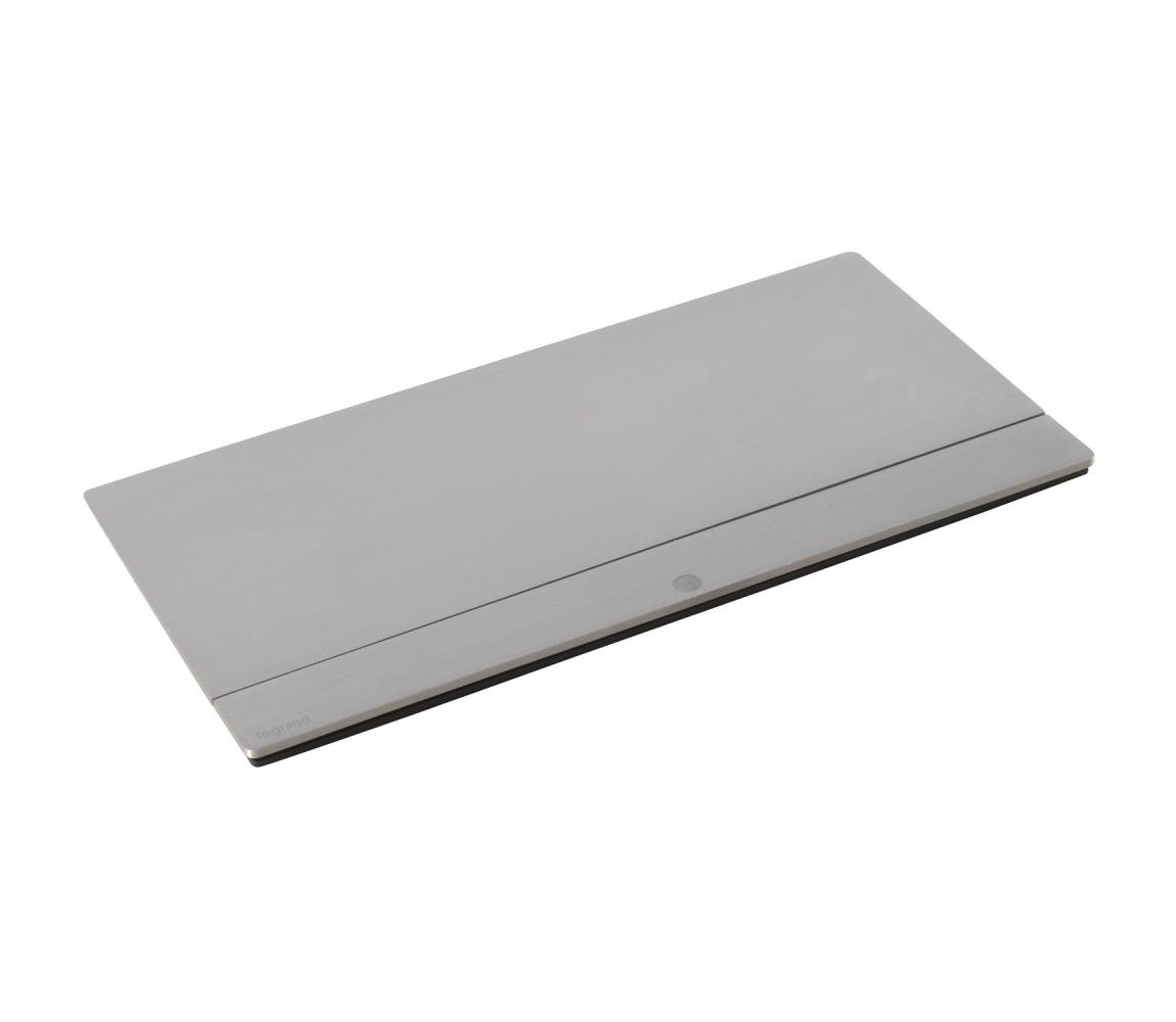 LEGRAND Legrand 654808 - Zásuvkový rámeček pro desku stolu POP-UP 8M stříbrná SM654808