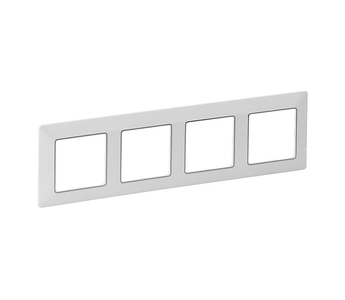 Legrand Legrand 754034 - Rámeček pro spínače VALENA LIFE 4P bílá/chrom SM754034