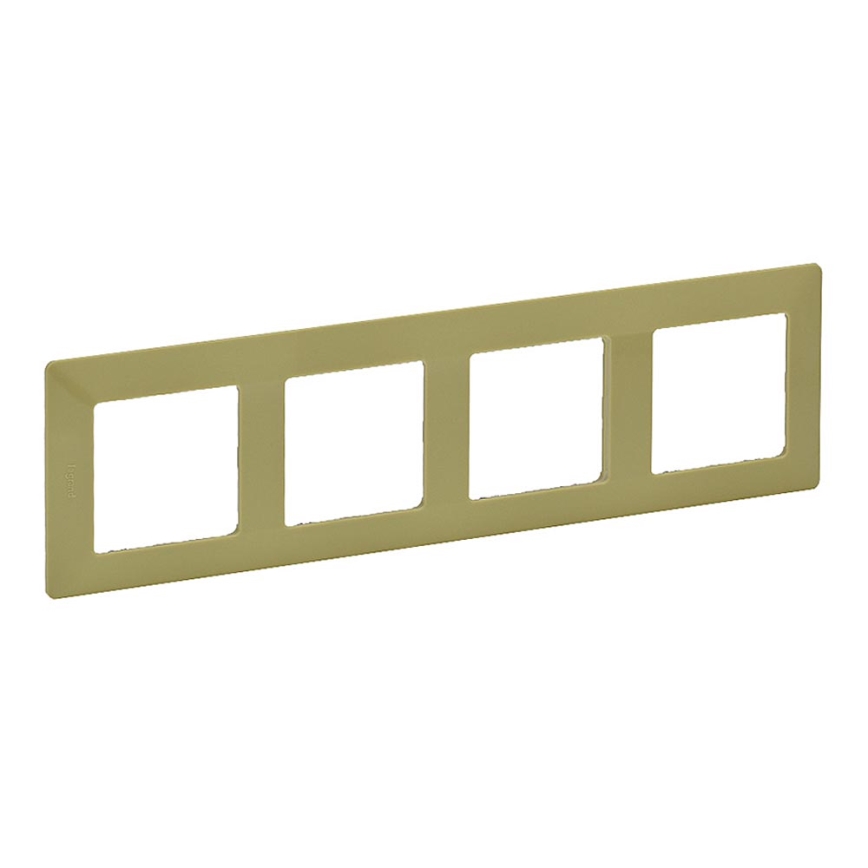 Legrand 754084 - Rámeček pro spínače VALENA LIFE 4P zelená