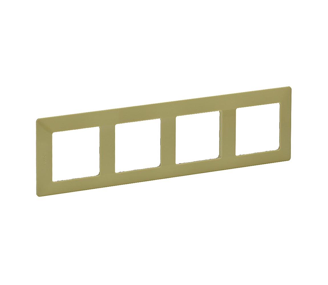 Legrand Legrand 754084 - Rámeček pro spínače VALENA LIFE 4P zelená SM754084