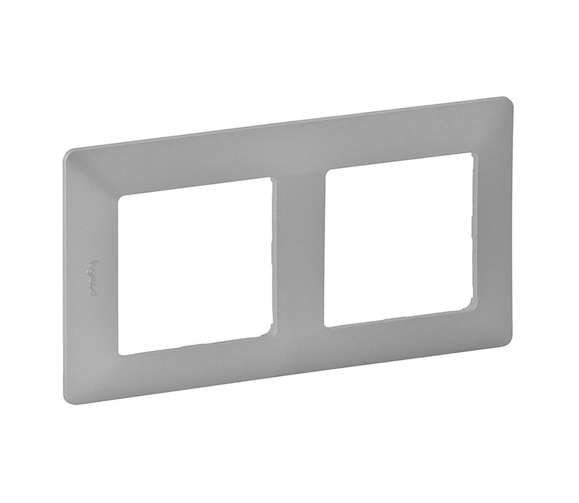 Legrand Legrand 754132 - Rámeček pro spínače VALENA LIFE 2P hliník SM754132