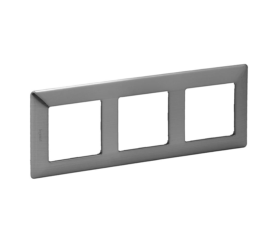 Legrand Legrand 754153 - Rámeček pro spínače VALENA LIFE 3P nerez SM754153