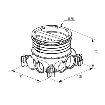 Legrand 81988 - Instalační krabice POP-UP do betonu/podlahy