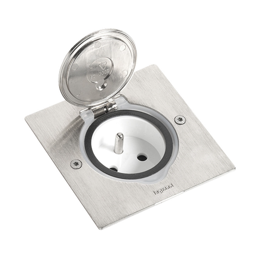 Legrand 89700 - Rámeček pro podlahovou zásuvku PLATINUM IP44 2M nerez IP44