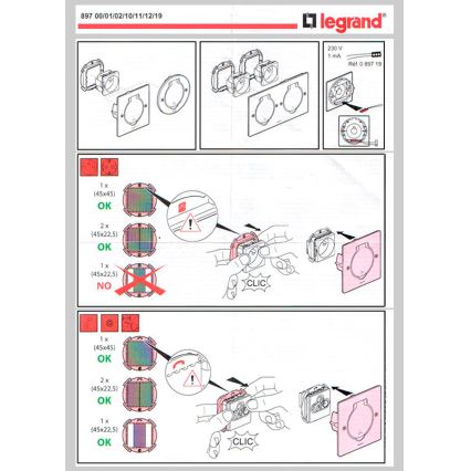 Legrand 89700 - Rámeček pro podlahovou zásuvku PLATINUM IP44 2M nerez IP44