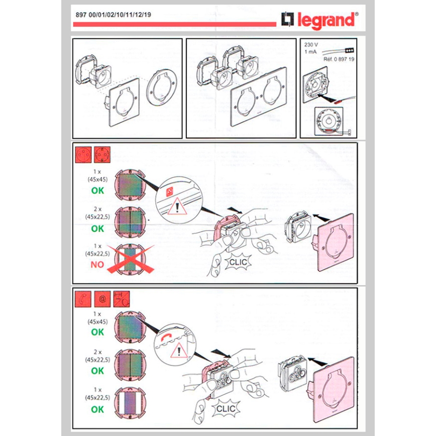 Legrand 89700 - Rámeček pro podlahovou zásuvku PLATINUM IP44 2M nerez IP44