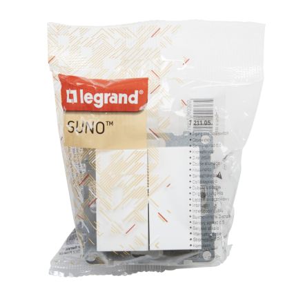 Legrand - Dvojitý vypínač bez rámečku č. 5 SUNO bílá