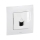 Legrand - Ethernetová zásuvka RJ45 s rámečkem NILOE bílá