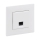 Legrand - Ethernetová zásuvka RJ45 s rámečkem NILOE STEP bílá