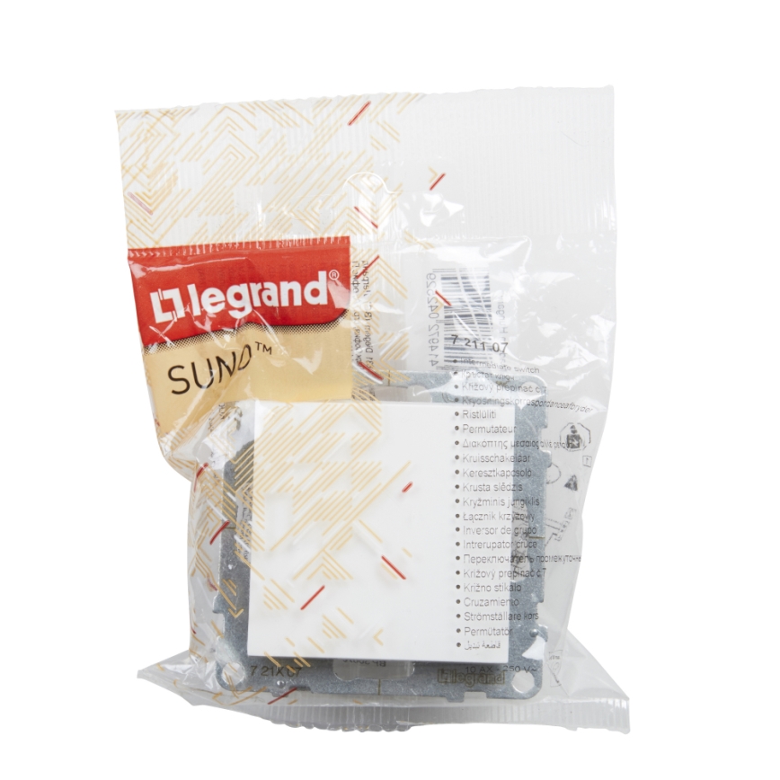 Legrand - Jednoduchý vypínač bez rámečku č. 1/0 SUNO bílá