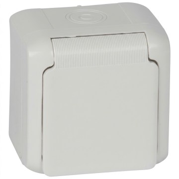 Legrand - Nástěnná zásuvka domovní FORIX 250V IP44 bílá