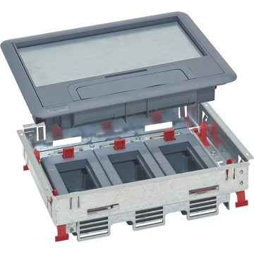 LEGRAND - Podlahová krabice do zdvojené podlahy 12 modulů (6 přístrojů 45x45)