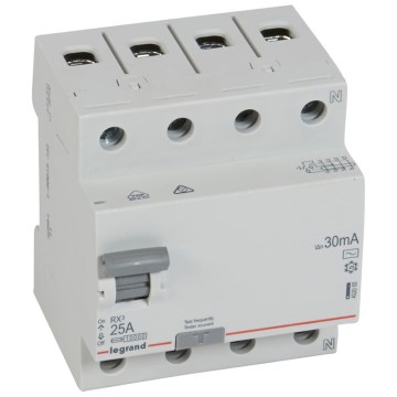 Legrand - Proudový chránič 4-pólový RX3 4P 25A 30MA AC