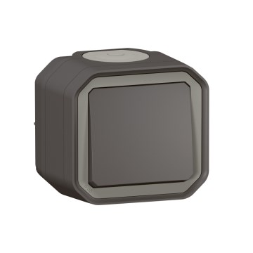 Legrand - Schodišťový vypínač č. 6 PLEXO IP55 antracit
