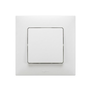 Legrand - Schodišťový vypínač č. 6 s rámečkem NILOE bílá