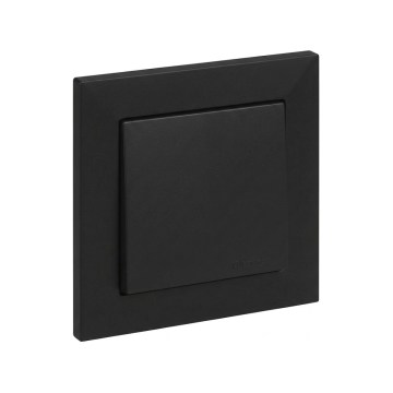 Legrand - Schodišťový vypínač č. 6 s rámečkem SUNO černá
