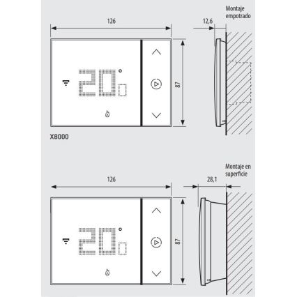 Legrand XW8002W - Chytrý termostat SMARTHER 230V Wi-Fi bílá