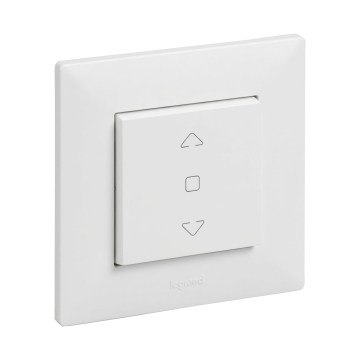 Legrand - Žaluziový ovladač s rámečkem NILOE STEP bílá