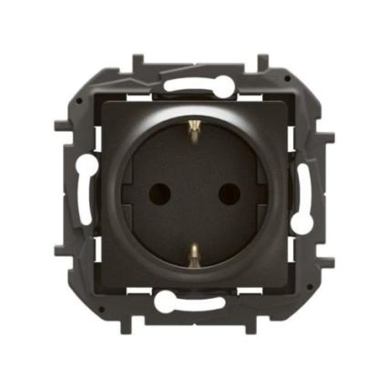Legrand - Zásuvka domovní SCHUKO 250V/16A NILOE černá