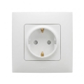 Legrand - Zásuvka domovní SCHUKO 250V/16A s rámečkem NILOE bílá