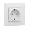 Legrand - Zásuvka domovní SCHUKO 250V/16A s rámečkem NILOE STEP bílá