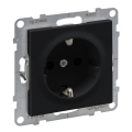 Legrand - Zásuvka domovní SCHUKO 250V/16A SUNO černá