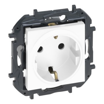 Legrand - Zásuvka domovní SCHUKO bez rámečku NILOE STEP 250V bílá