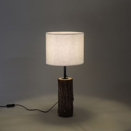 Leuchten Direkt 11233-79 - Stolní lampa BARK 1xE27/40W/230V dřevo