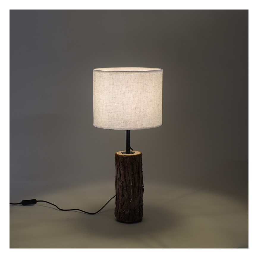 Leuchten Direkt 11233-79 - Stolní lampa BARK 1xE27/40W/230V dřevo
