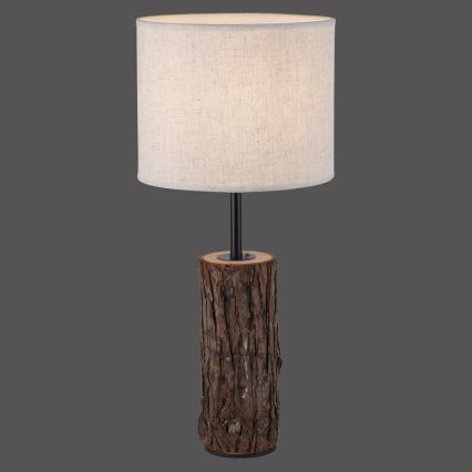 Leuchten Direkt 11233-79 - Stolní lampa BARK 1xE27/40W/230V dřevo