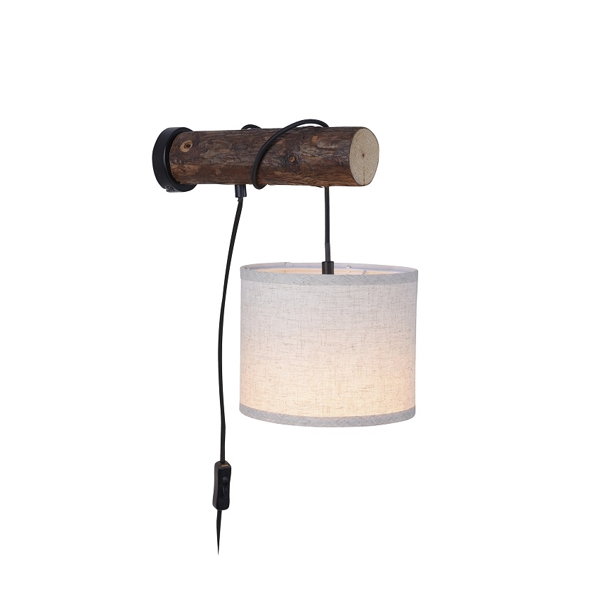 Leuchten Direkt 11235-79 - Nástěnné svítidlo BARK 1xE27/40W/230V dřevo