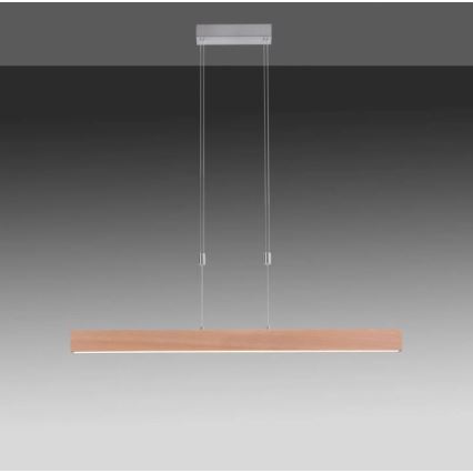 Leuchten Direkt 11420-78 - LED Lustr na lanku AMANDA LED/30W/230V 2700-5000K 110 cm hnědá