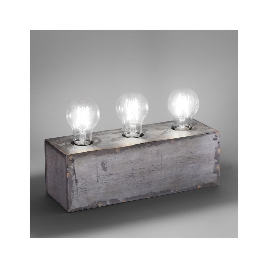 Leuchten Direkt 11498-77 - Stolní lampa SAMIA 3xE27/25W/230V